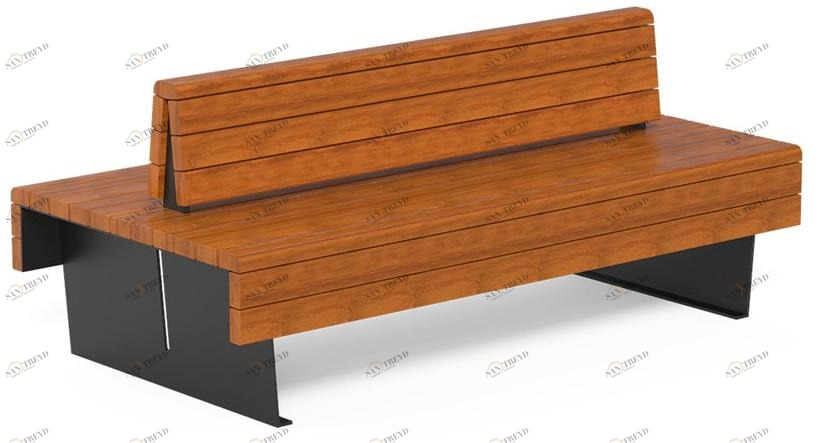 DIMCAR Окуме скамья со спинкой Flea G518