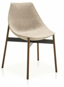 PIANCA Стул с обивкой из ткани с трубчатым основанием