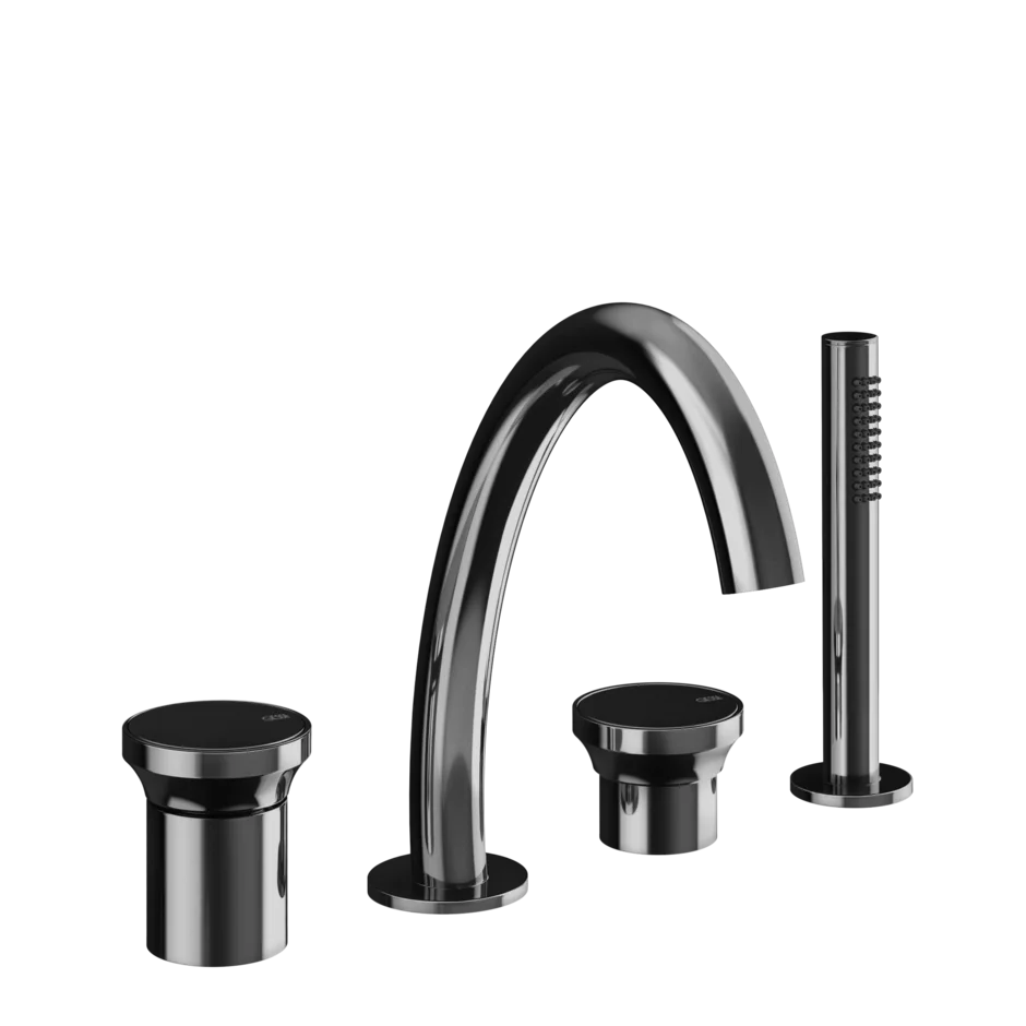 Смеситель для ванны 66037 706 Gessi Origini ЧЕРНЫЙ МЕТАЛЛ PVD 66037706