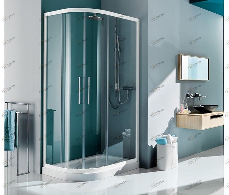 Samo Прямоугольная раздвижная душевая кабина округлой формы Eccelsa sun-id-1463028