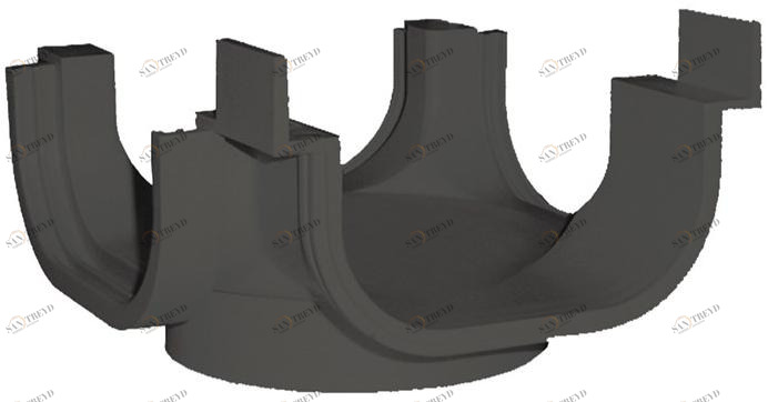 First Corporation 4-стороннее соединение из полипропилена First plast Rpb130ppn