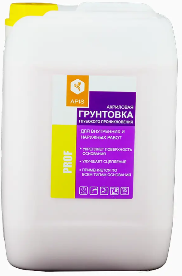 91520189 Грунтовка глубокого проникновения Apis Prof цвет белый канистра 10л STLM-1015979