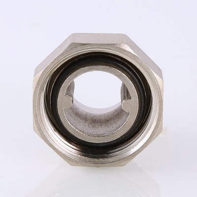 VTr.015.N.04 Фитинг резьбовой – полусгон с накидной гайкой Valtec 1/2"  - Вид №2