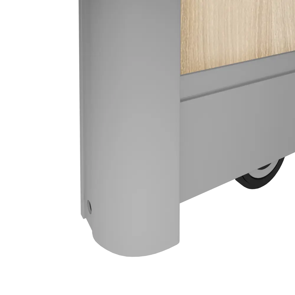 Дверь-купе Spaceo 2455x804 мм высота проема 2500 мм ЛДСП цвет акация светлая Spaceo home STLM-2153157 - Вид №2