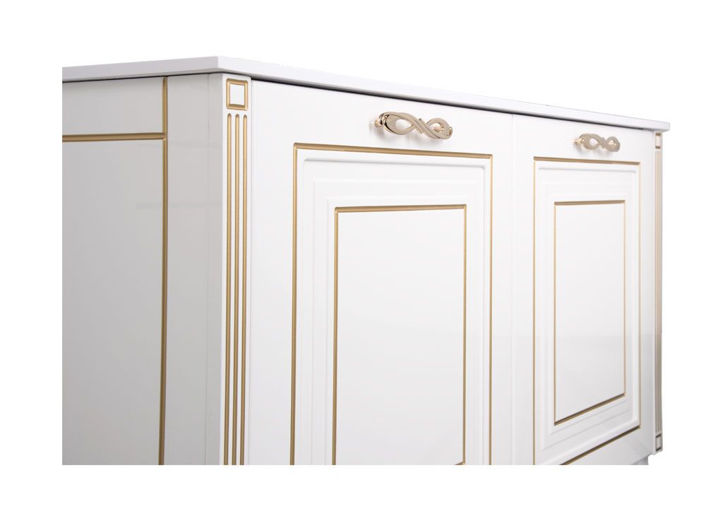 Мебель для ванной Aquanet Паола 120 белый/золото (литьевой мрамор) 00187865 - Вид №4