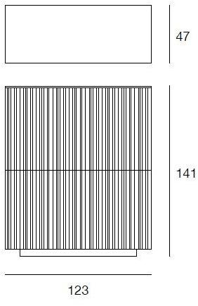 Pacini & Cappellini Комод с распашными дверцами Line 5577 - Вид №2