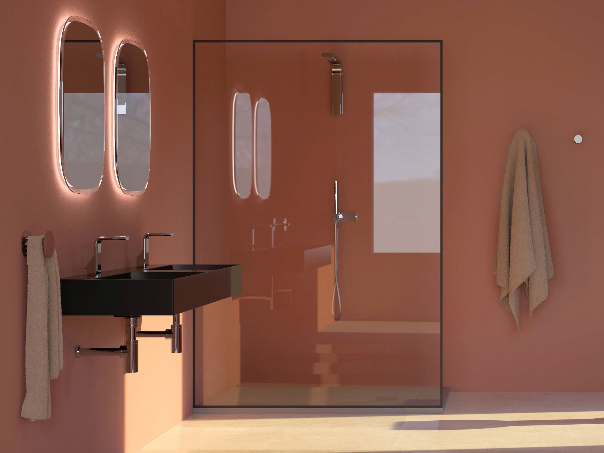 Керамическая двойная подвесная раковина Ceramica Flaminia AppLight ARCH-00120720 - Вид №1