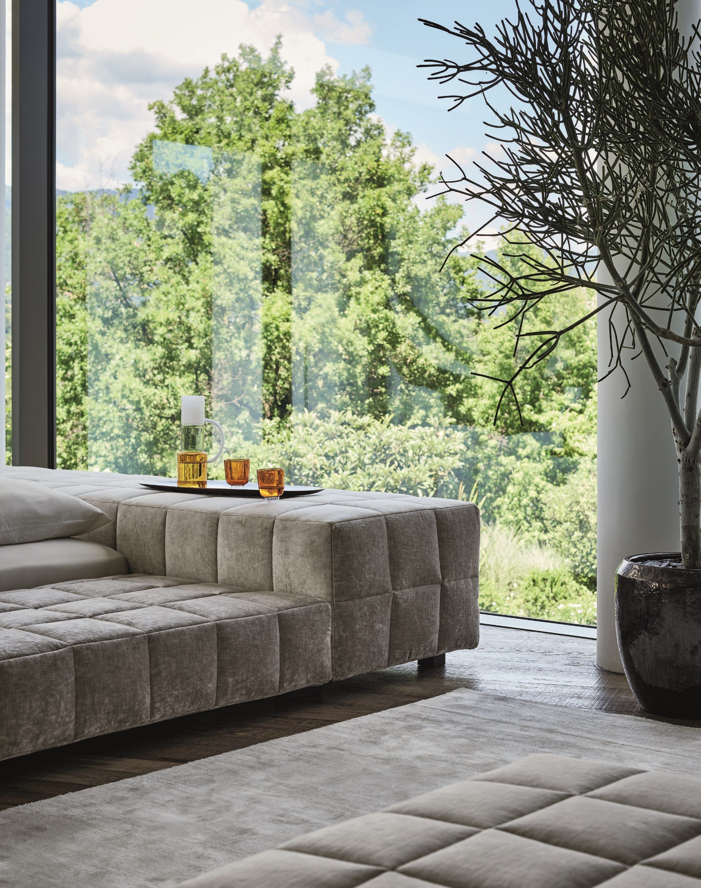 Съемная двуспальная кровать из ткани BONALDO Squaring ARCH-00035291 - Вид №5