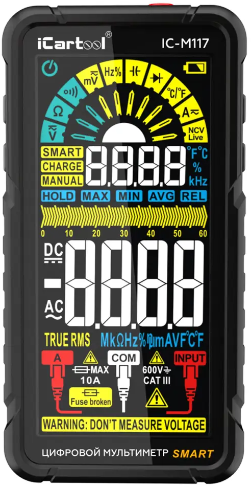 91406654 Мультиметр iCartool IC-M117 STLM-0838254
