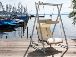 98.00.0906 Heaven Swing Set натуральный / серебро 4 шт. в том числе 1 двуспальная кровать, 1 каркас, 1 подушка для кровати, 1 крыша Mbm