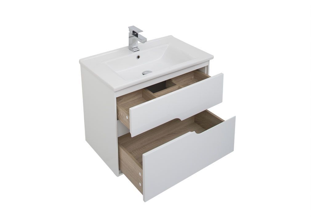 Тумба под раковину Aquanet Модена 75 белый sun-id-270575 - Вид №3