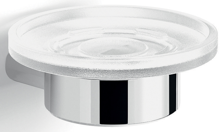 A111(13) Gedy G-Azzorre, настенная стеклянная мыльница, цвет хром 