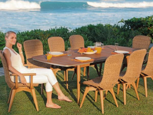 98.00.0903 Обеденный набор Orlando natural 9 предметов. - включая 6 стульев Orlando, 2 кресла Orlando, 1 стол Iconic 100 × 180 Mbm