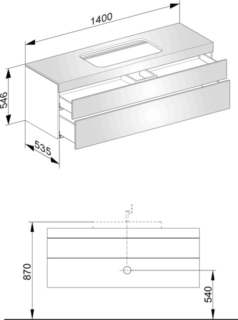 31573300000 Тумба под умывальник KEUCO Edition 400 - Вид №2