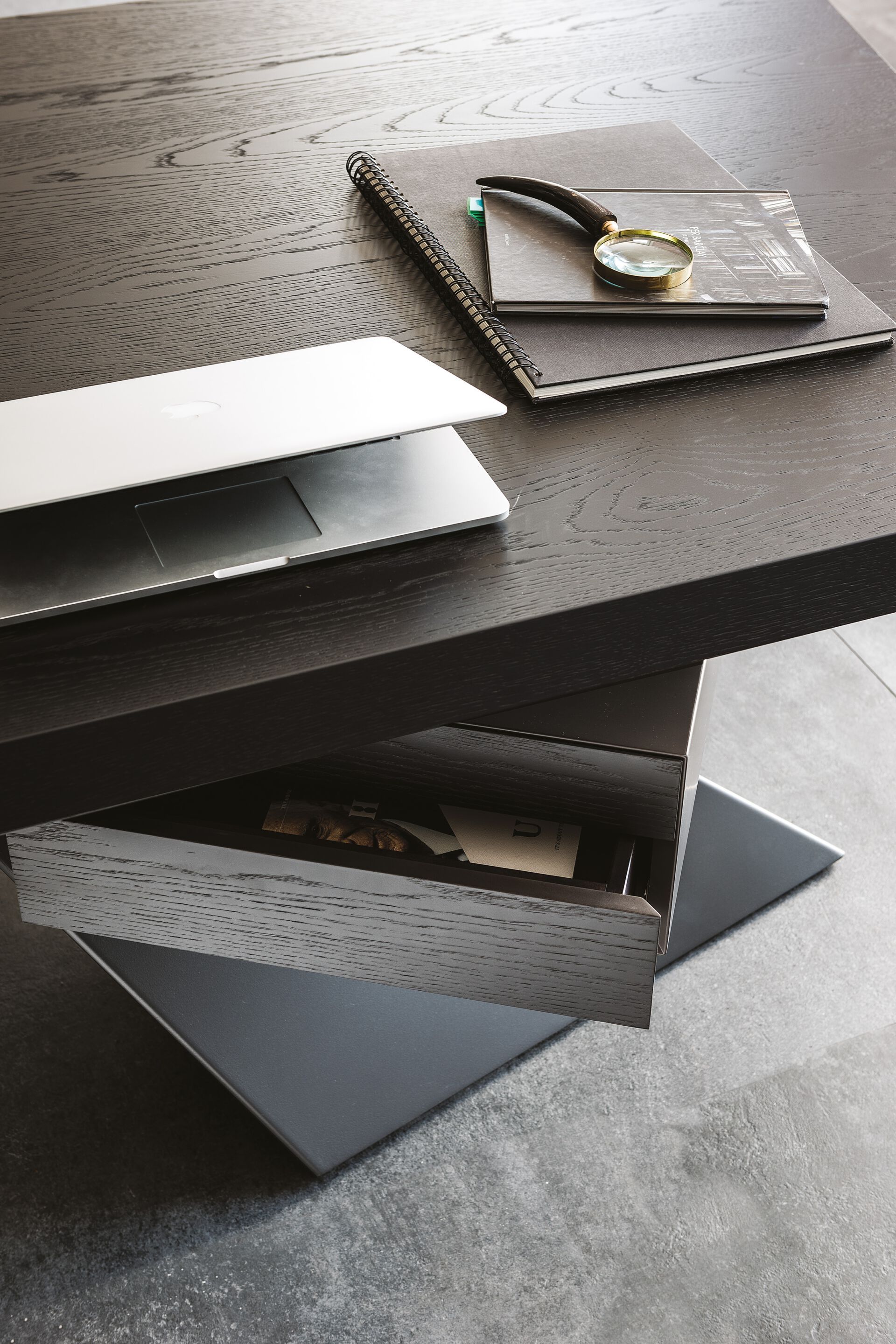 Прямоугольный стол из стали и дерева Cattelan italia NASDAQ ARCH-00006732 - Вид №9