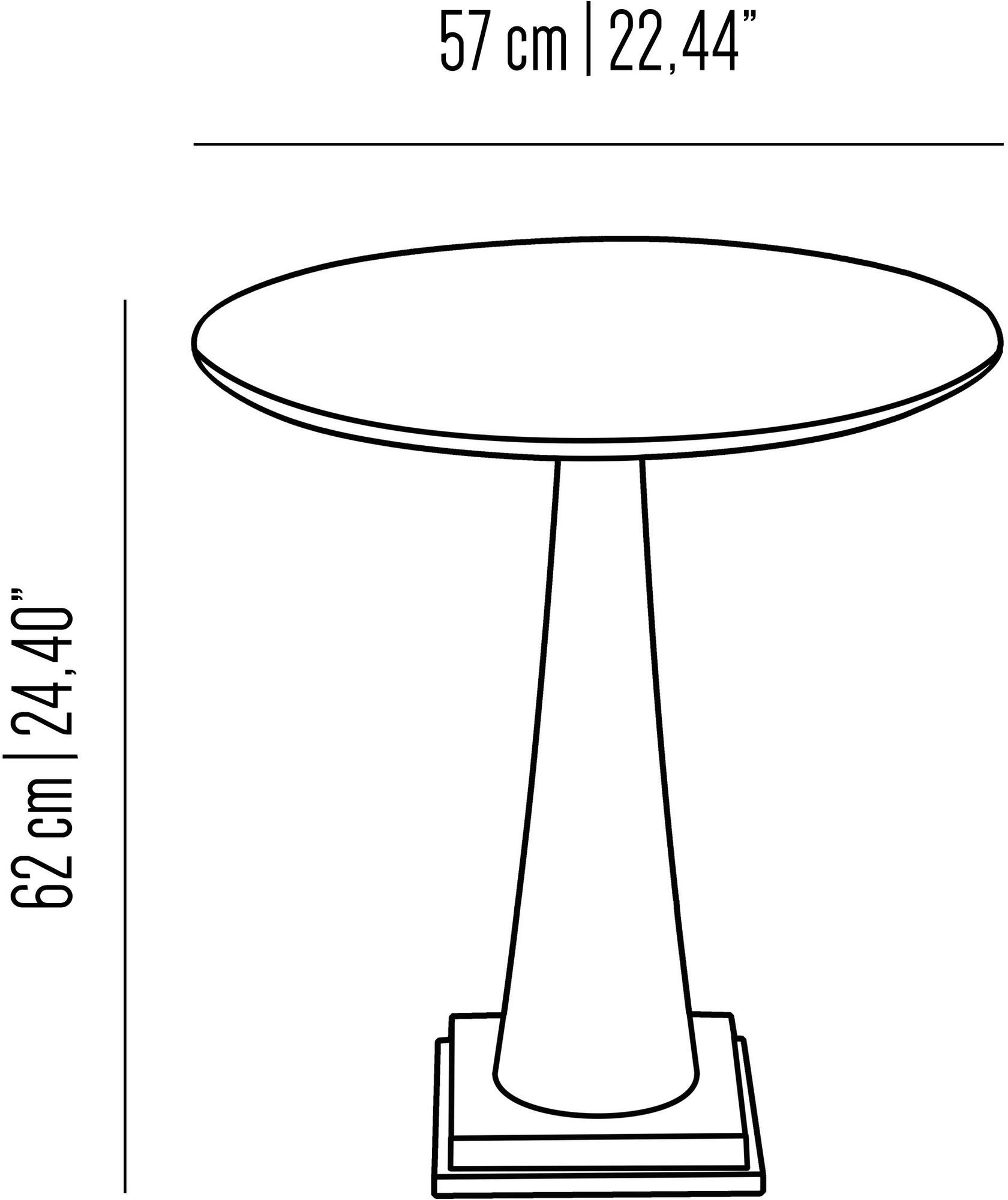 Il Bronzetto Круглый журнальный столик из мрамора Iconic Icon03 - Вид №3