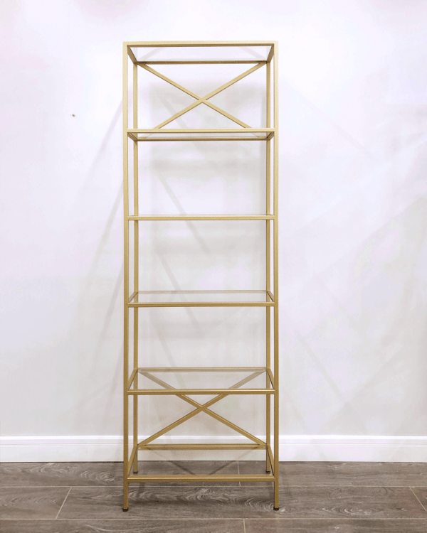 Стеллаж открытый золото "Равенна" FOR MISS  263945 Золото  - Вид №3