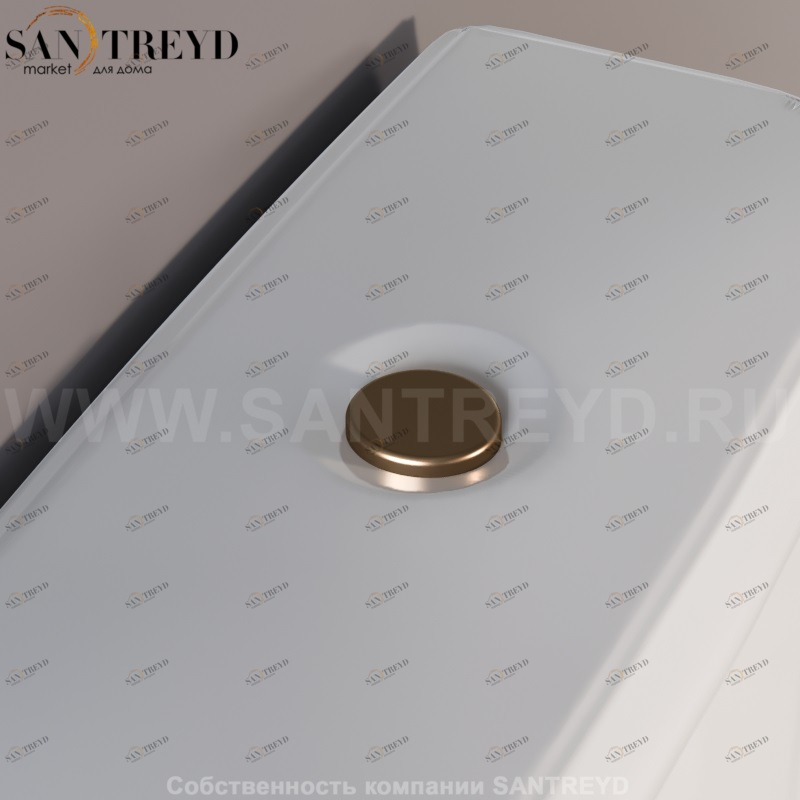 7509K3 Механизм “GEBERIT” двойного смыва, с кнопкой, для бочка (моноблок). Retro Kerasan