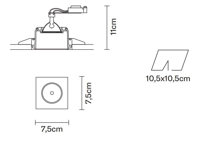 Металлический утопленный прожектор Fabbian Инструменты ARCH-00090883 - Вид №13