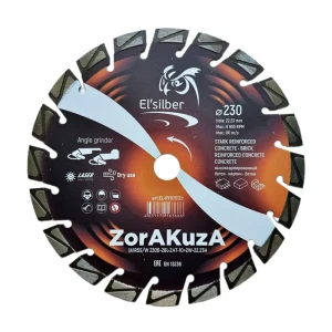 91780416 Диск алмазный по бетону Elsilber ZorAKuZa 1A1RSS/W сегментный 230x22.23x2.4 мм STLM-1374100