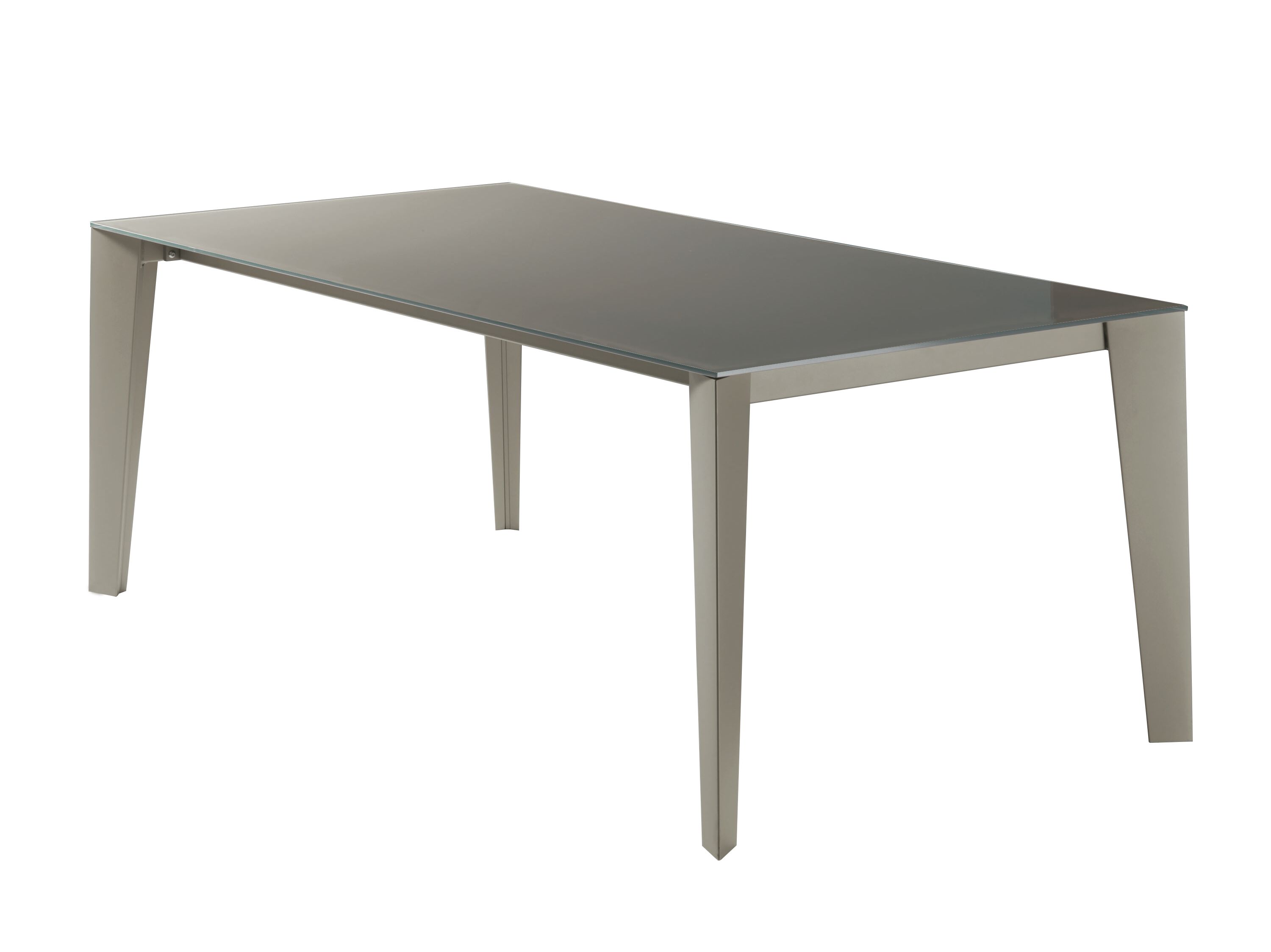 Обеденный стол из стали и хрусталя Bontempi Casa CRUZ ARCH-00075618