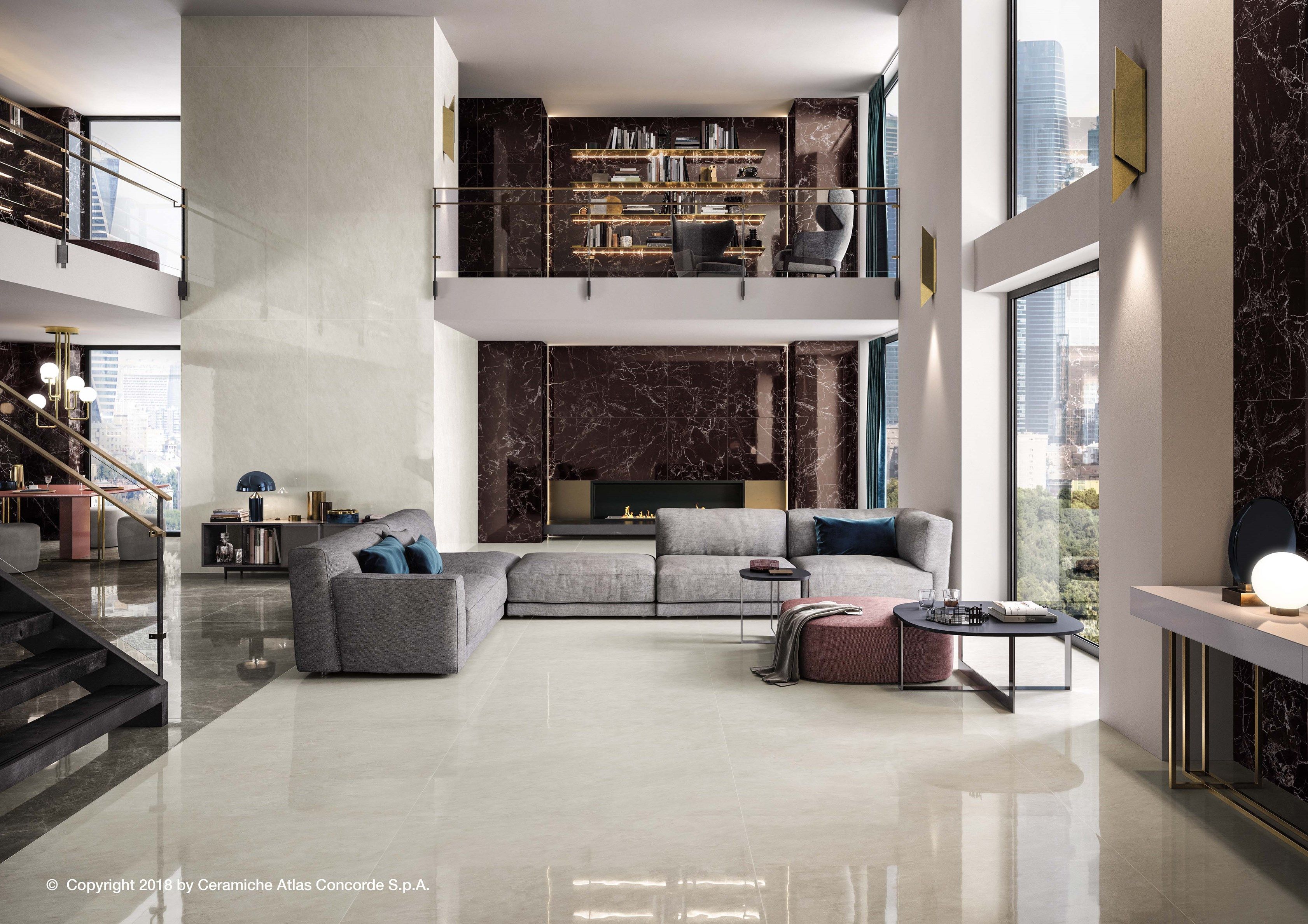 Пол из керамогранита с мраморным эффектом Atlas Concorde Marvel Edge ARCH-00074519 - Вид №32