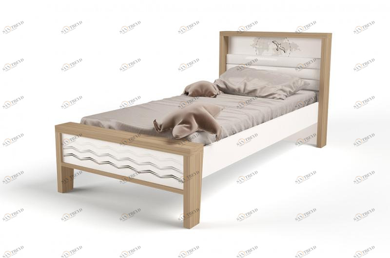 Кровать ABC-KING 190х90 №1MIX OCEAN №1 (cream) 4631148107755