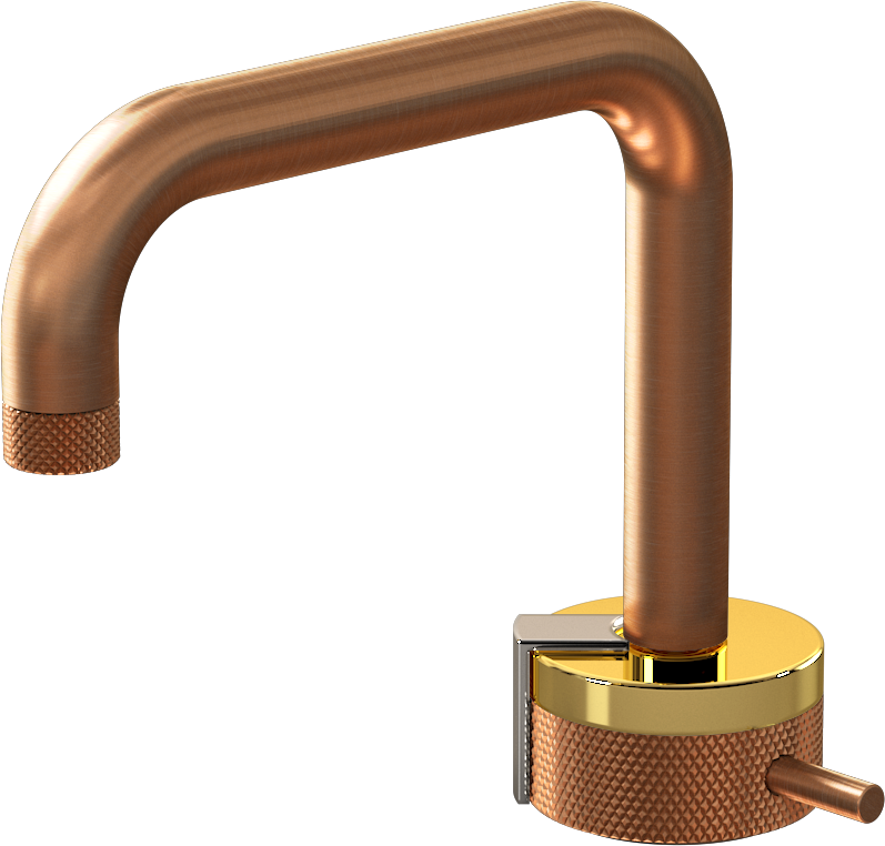 E-11500-R1AU-L2PN-BRG Однорычажный прогрессивный смеситель для раковины - излив 15,3см GRAFF MOD+