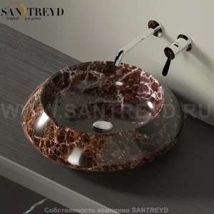 ACER1083ED Накладная раковина на столешницу  круглая Agape