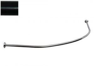 Карниз для ванны Aquanet Allento полукруглый 170x100 черный