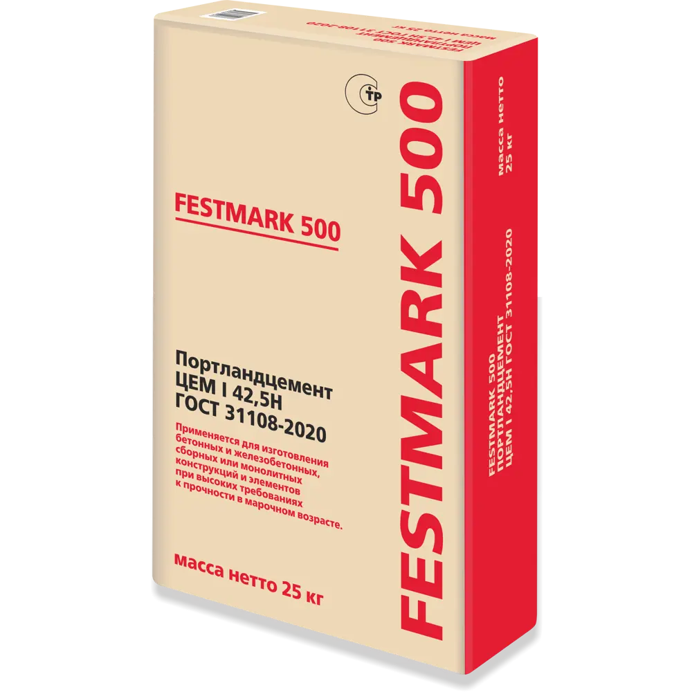 Портландцемент M500 ЦЕМ I 42.5Н 25 кг Santreyd STLM-2065624