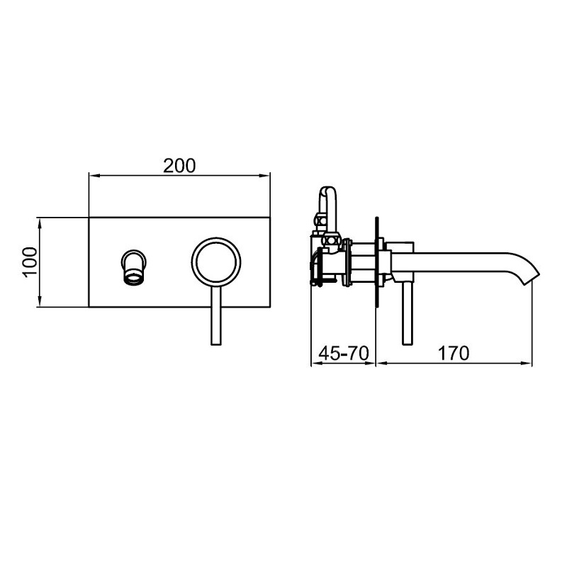 EL830606015 Смеситель для раковины Webert Elio - Вид №2