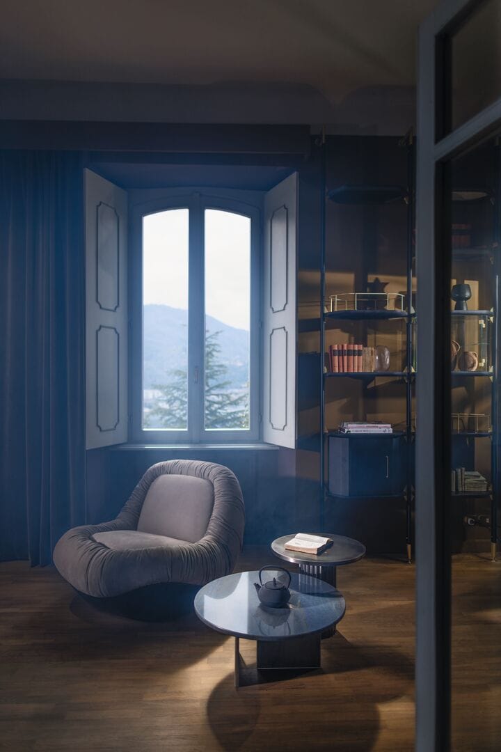 Кожаное вращающееся кресло Baxter BARRET ARCH-00049470 - Вид №3