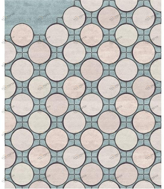 Tapis Rouge Прямоугольный коврик ручной работы Ambiance Tr1174