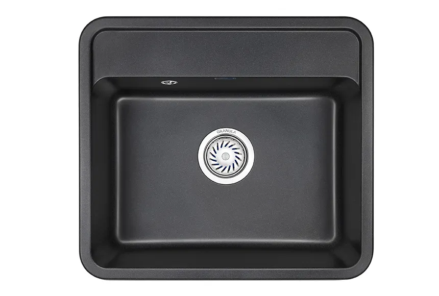 5601, ЧЁРНЫЙ, кухонная мойка, СтандАРТ кварц GRANULA Standart 5601-ST38 - Вид №1