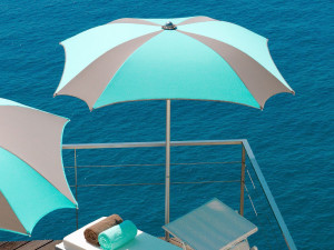 Зонтик из анодированного алюминия и акриловой ткани