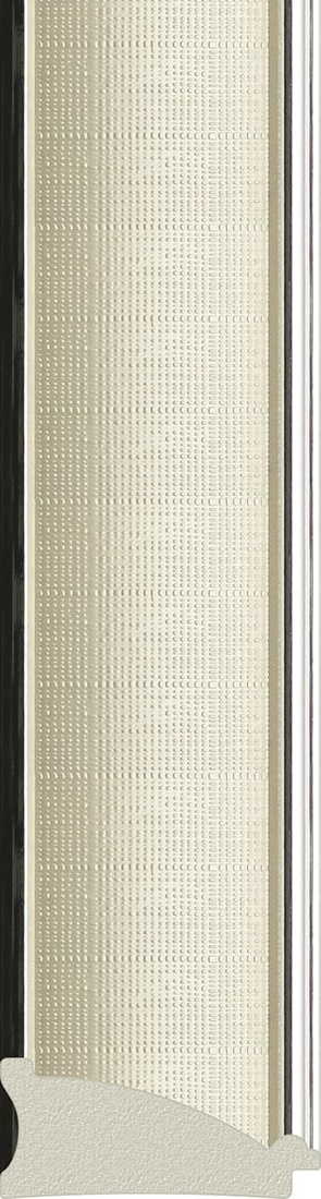 BY 7447 Зеркало в багетной раме - белая кожа с хромом 78 mm EVOFORM Octagon - Вид №3