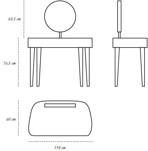 Scarlet Splendour Мобильный туалет в мдф Vanilla noir oro sun-id-1509769 - Вид №8