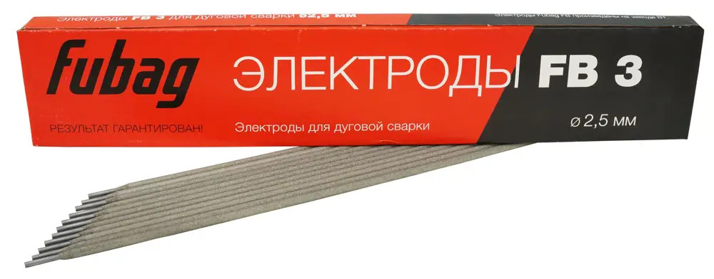 90048888 Электрод сварочный FB 3 Fubag 2.5 мм 0.9 кг STLM-0849384