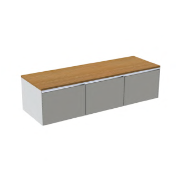 C376M3L50.101 Тумба подвесная с 3 выдвижными ящиками A. e T. Italia MATCH Белый матовый AeT ITALIA