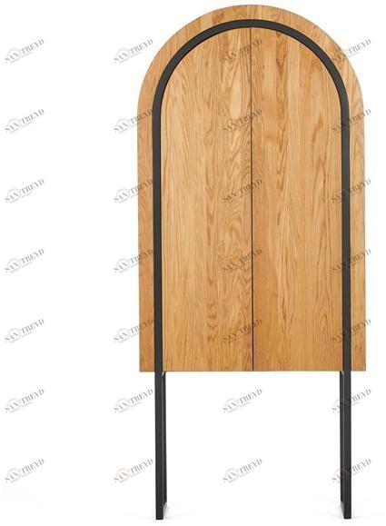 Milla & Milli Барный шкаф из массива дерева со встроенной подсветкой Offset sun-id-1345634