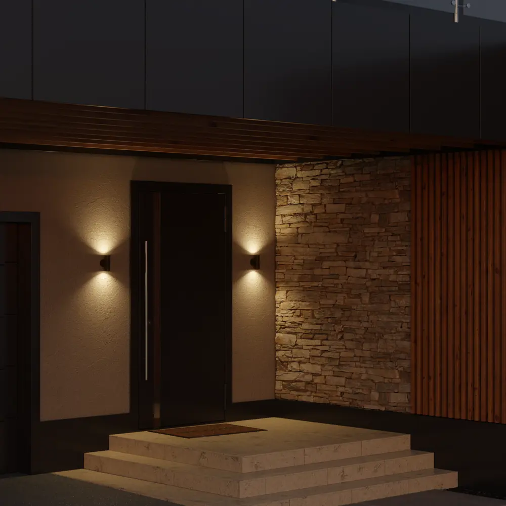 Светильник уличный настенный Apeyron 35 Вт IP54 цвет серый STLM-2126241 - Вид №4