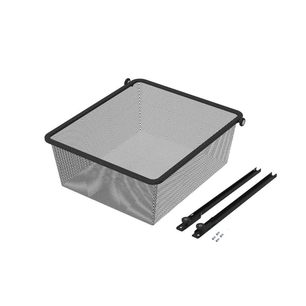 Выдвижная корзина с рамой KONSENSA Лион 36.8x38.6x14.4 см цвет черный 89436153 STLM-2005438  - Вид №6