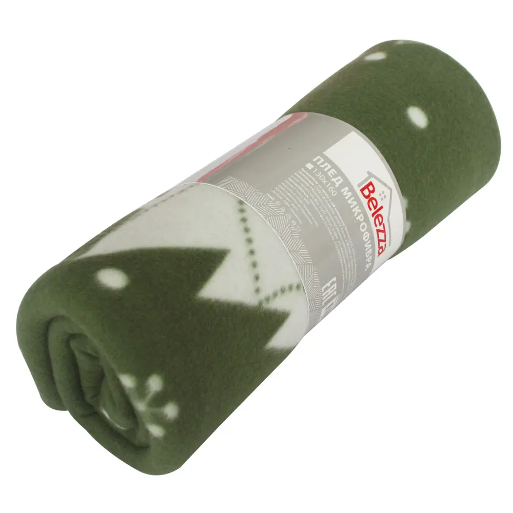 Плед Ёлки праздничные 130х170 см флис BELEZZA STLM-2090941 - Вид №2