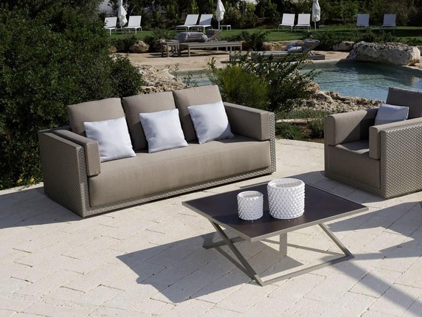 Braid Квадратный алюминиевый садовый столик Zoe 101.004/101.005 - Вид №1