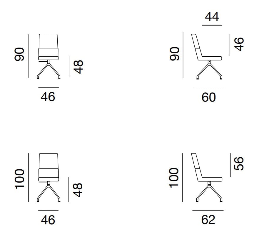 Кожаное вращающееся офисное кресло с регулируемой высотой на насесте de Sede DS-414 ARCH-00138173 - Вид №5