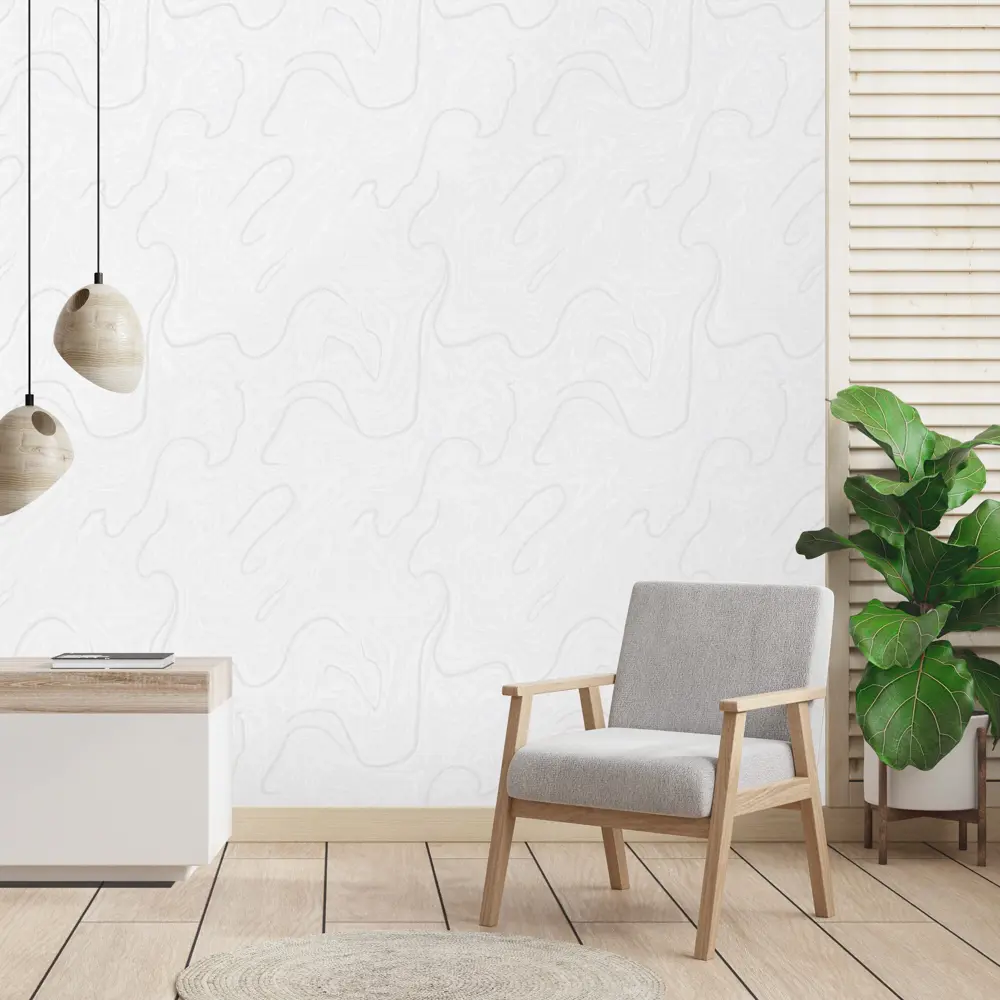 Santreyd Erismann Lena - Флизелиновые обои белого цвета для стильного интерьера 89372640 STLM-1368430 - Вид №3