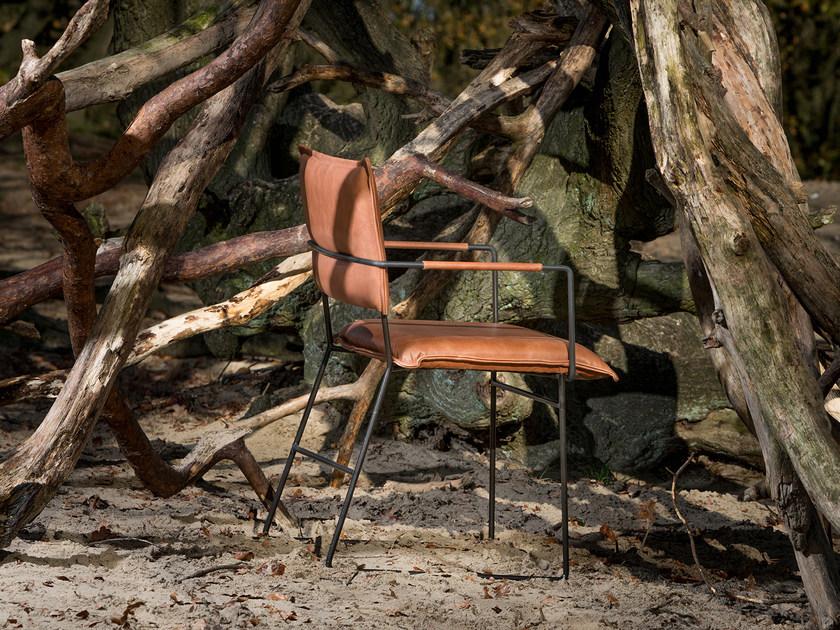 Jess Кожаное кресло с салазками и подлокотниками Norman sun-id-1499700 - Вид №7