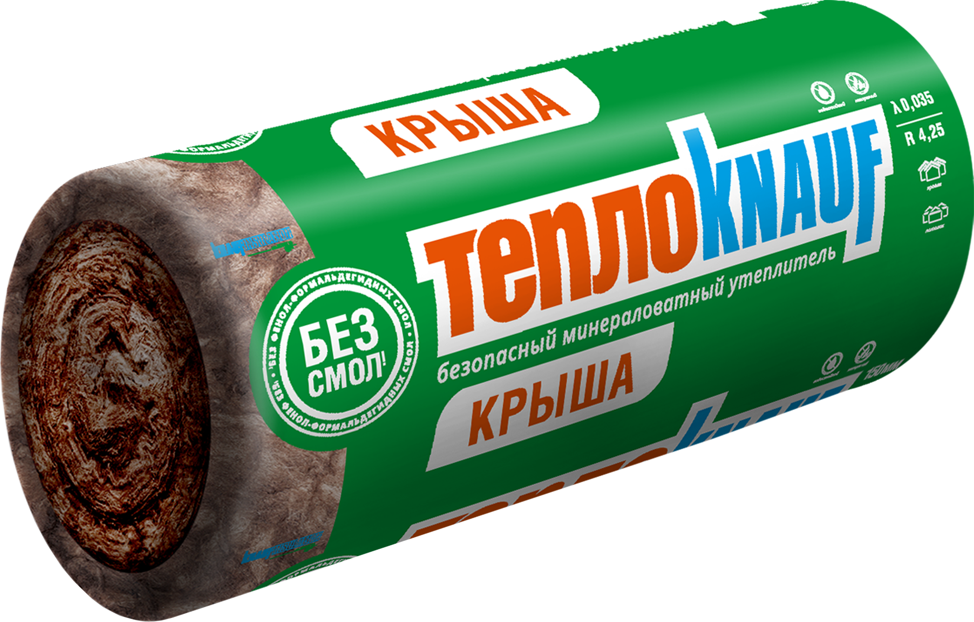 84400910 Утеплитель Тепло Крыша 150 мм 1220х5000 мм 6.1 м² STLM-0049381 KNAUF