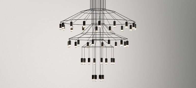 040519 Люстра Vibia Wireflow - Вид №6